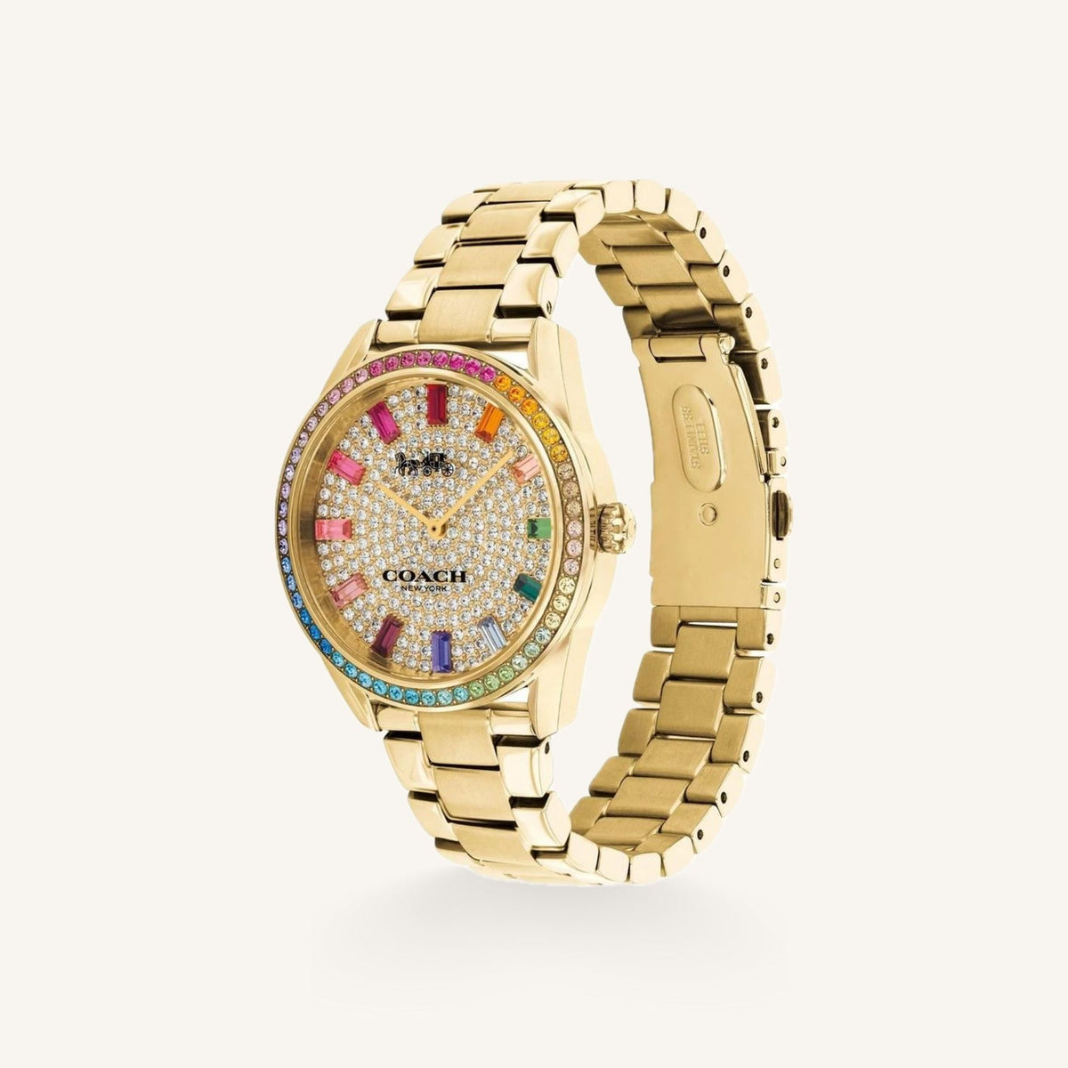 Coach Preston Ladies Watch of Gold Stainless Steel/Bracelet, 36mm, 14503657