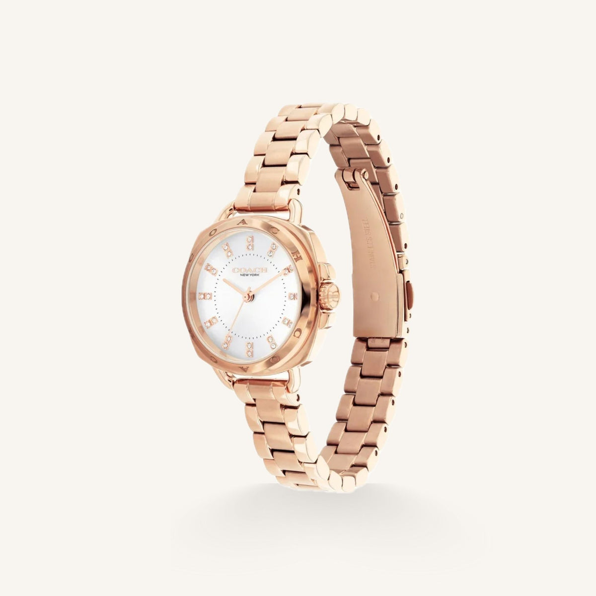 Coach Tatum Small Ladies Watch of Rose Gold Stainless Steel/Bracelet, 28mm, 14504154