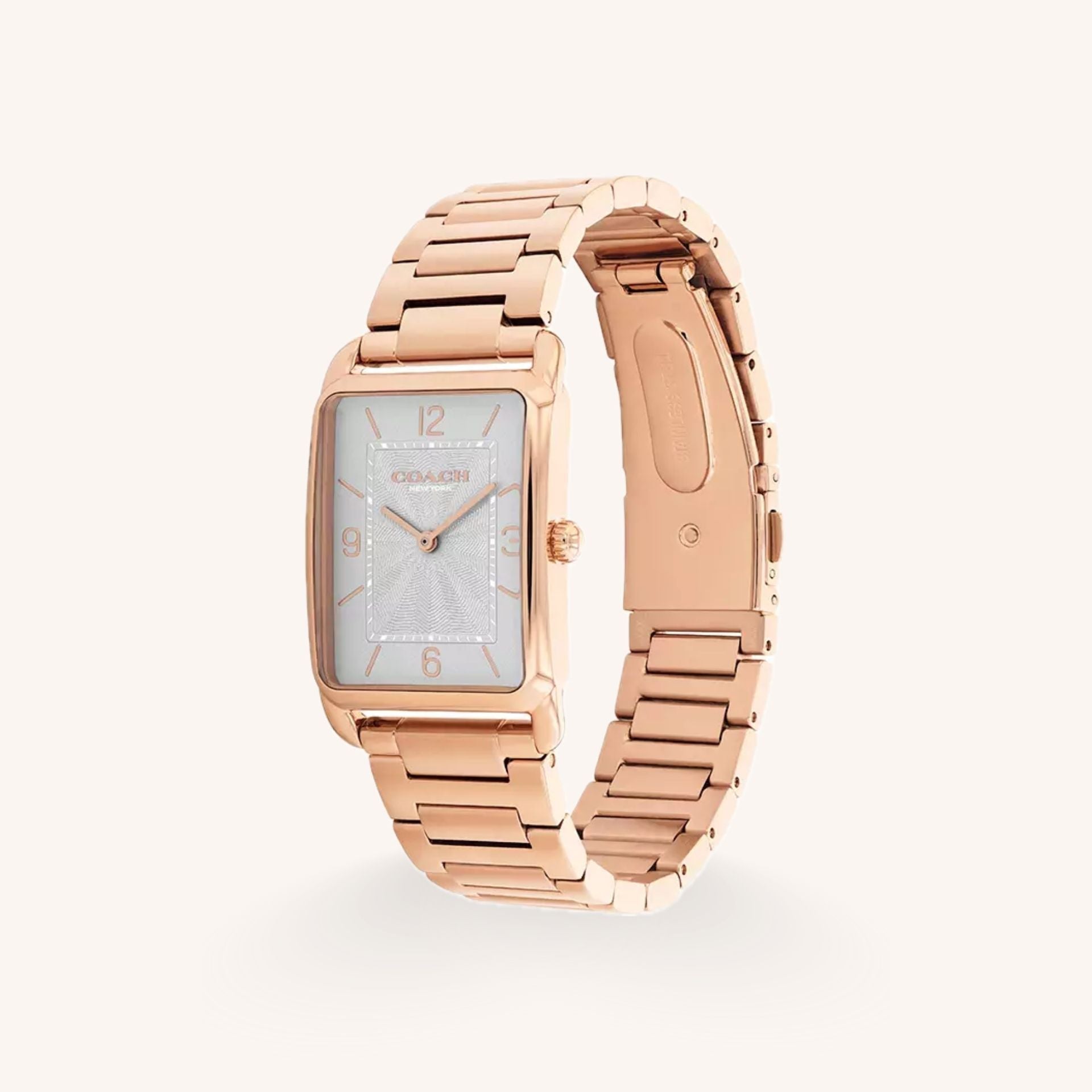 Coach Elliot 14400047 Rose Gold-Tone Round Stainless Steel Bracelet Watch, 36mm