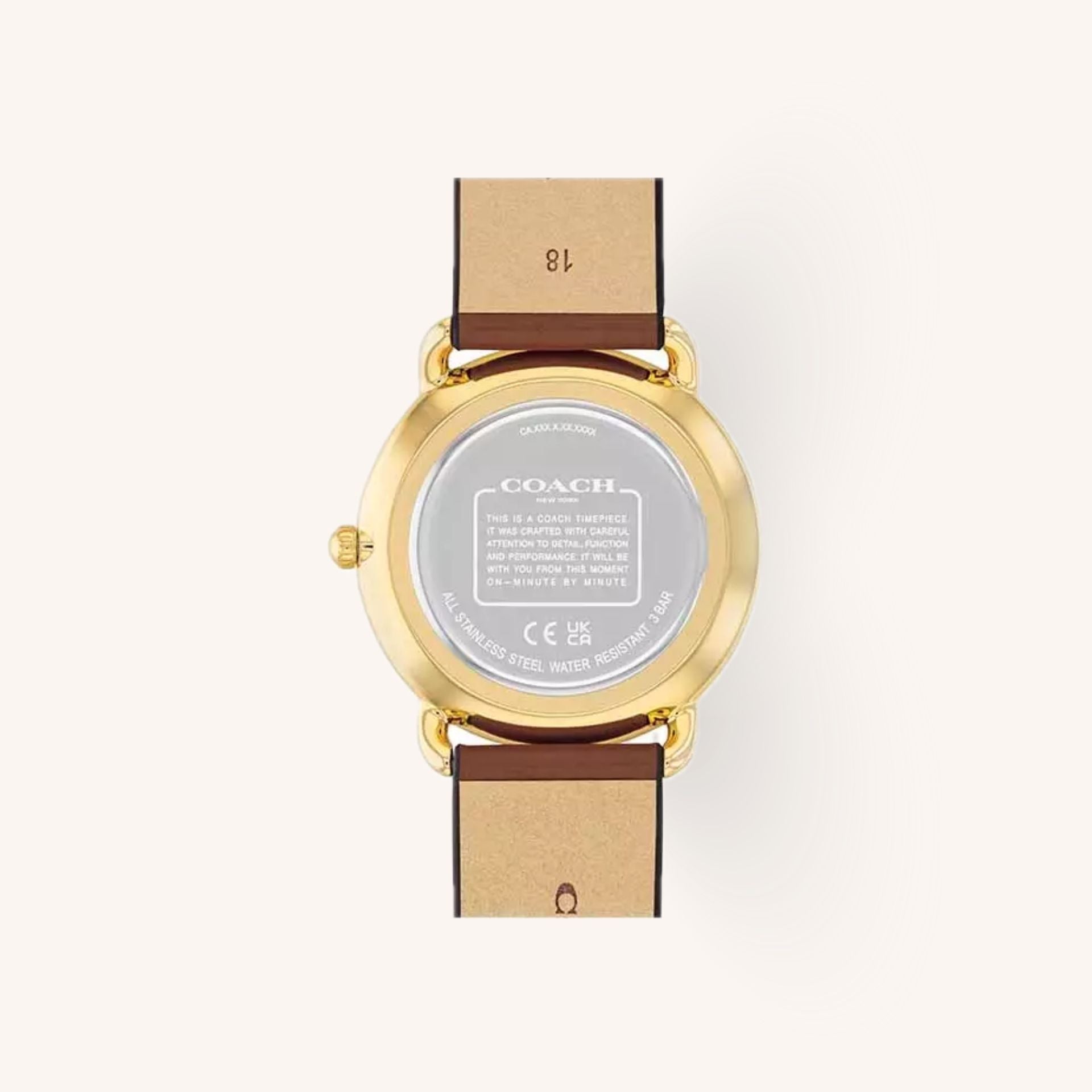 Coach Elliot 14504201 Gold Dial Round Gold-Tone Stainless Steel Mesh Bracelet Watch, 36mm