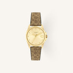 Coach Greyson 14504107 Champagne Dial Round Brown Leather Strap Watch, 28mm