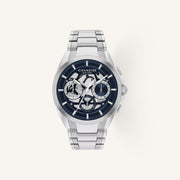 Coach Jackson 14602768 Blue Dial Round Stainless Steel Bracelet Multi-Function Watch, 42mm