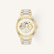 Coach Jackson 14602771 Chalk Dial Round Two-Tone Stainless Steel Bracelet Watch, 42mm