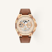 Coach Jackson 14602772 Parchment Dial Round Rose Gold-Tone Stainless Steel Bracelet Watch, 42mm