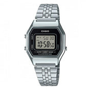 CASIO Watch Vintage LA680WA-1 Black and Silver