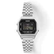 CASIO Watch Vintage LA680WA-1B Black and Silver