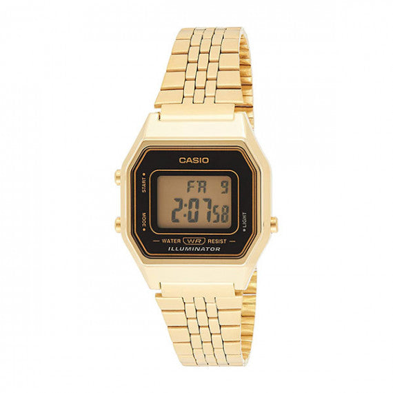 CASIO Watch Vintage LA680WGA-1 Gold and Black