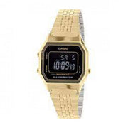 CASIO Watch Vintage LA680WGA-1B Gold and Full Black