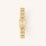 Coach Mara 14504672 Gold-Tone Round Stainless Steel Signature Bracelet Watch, 15.5mm