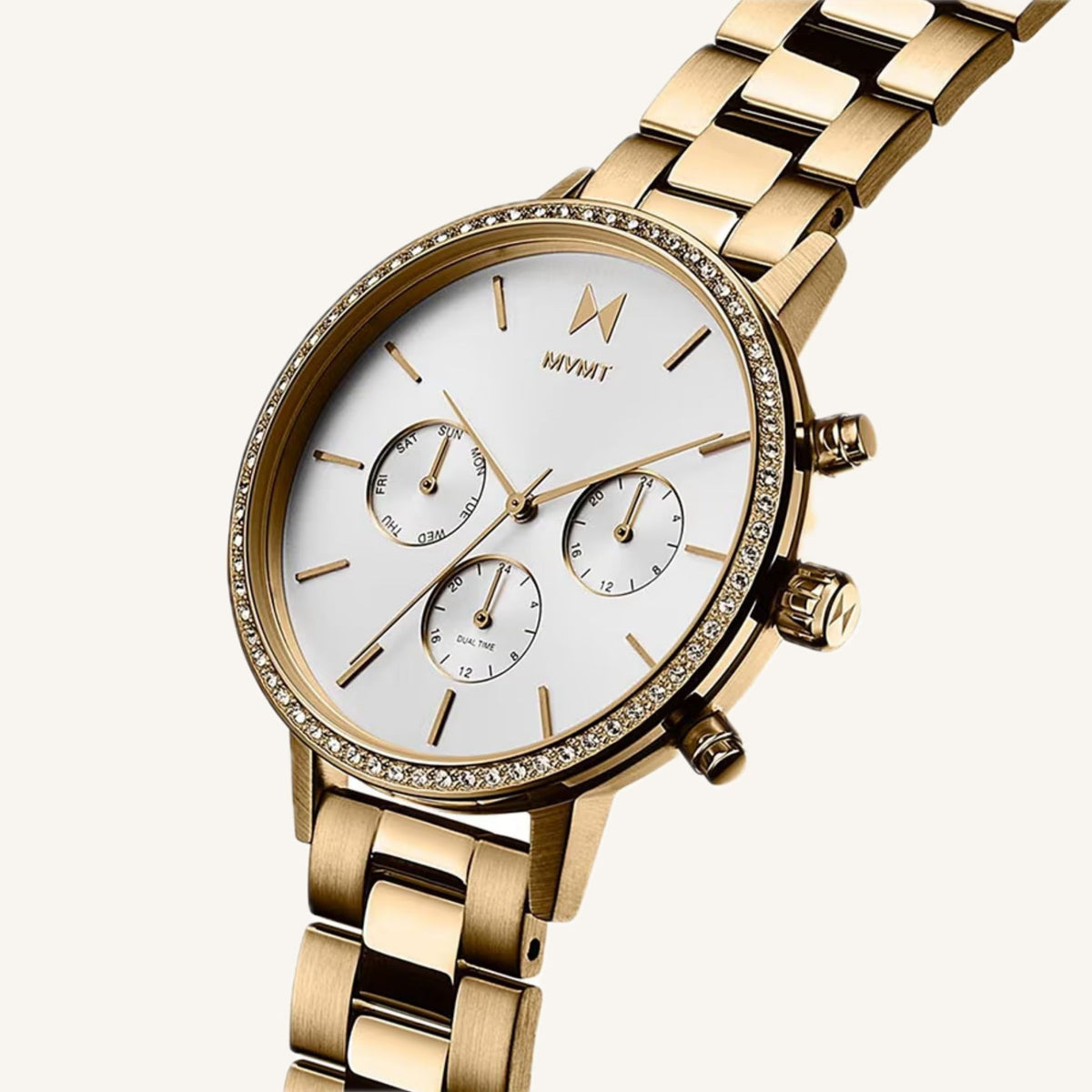 MVMT Nova Ladies Watch of Gold Stainless Steel/Bracelet, 38mm, 28000134-D