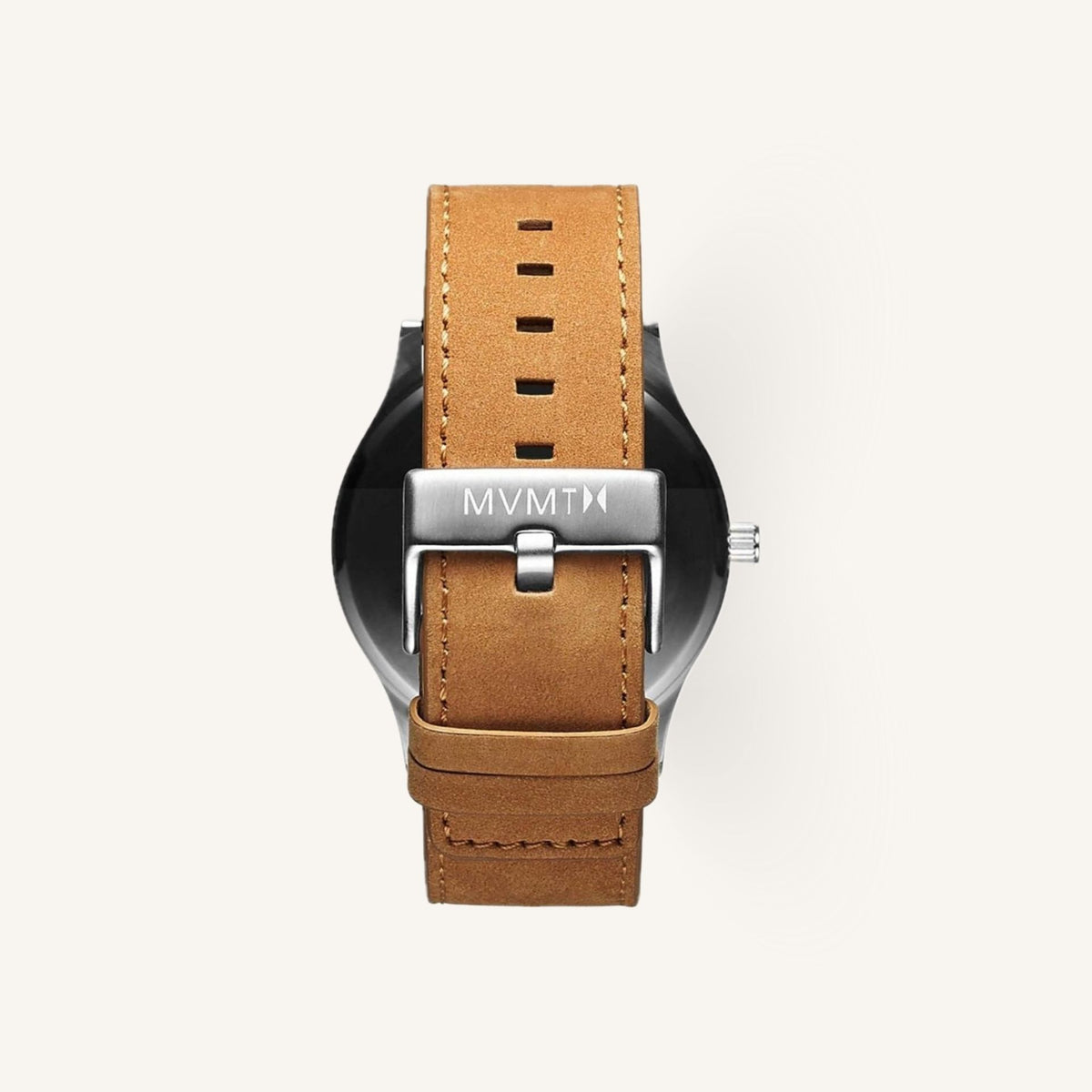 MVMT Classic Mens Watch of Silver Stainless Steel/Leather Strap, 45mm, D-L213.1L.331
