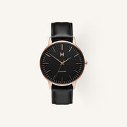 MVMT Boulevard Ladies Watch of Rose Gold Stainless Steel/Leather Strap, 38mm, D-MB01-RGBL