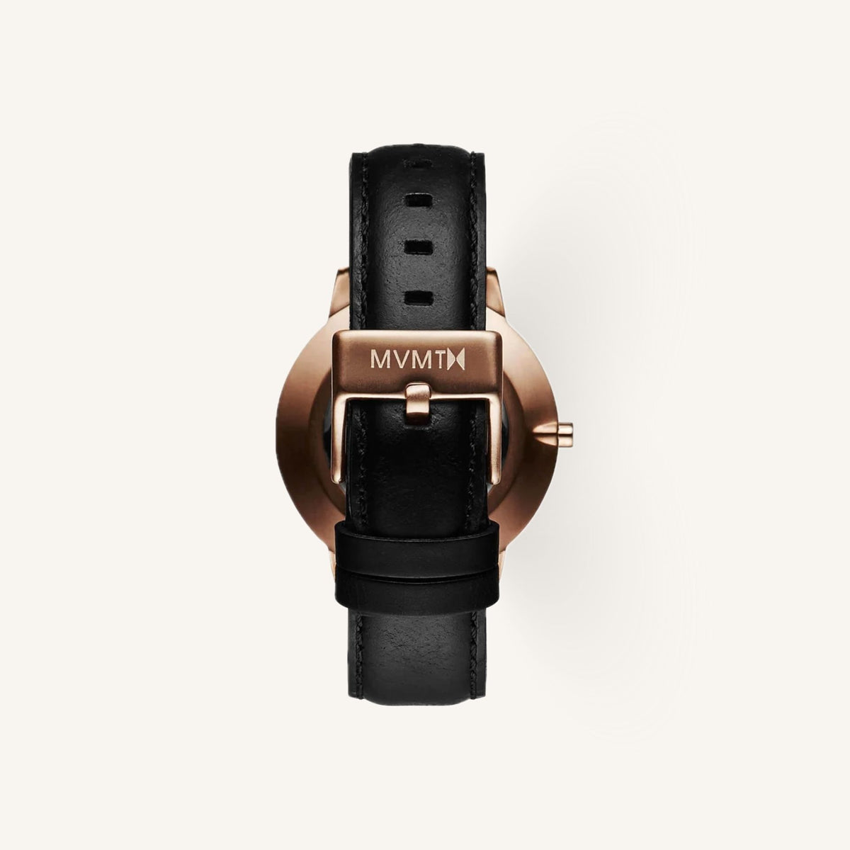 MVMT Boulevard Ladies Watch of Rose Gold Stainless Steel/Leather Strap, 38mm, D-MB01-RGBL