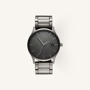 MVMT Classic Mens Watch of Grey Stainless Steel/Bracelet, 45mm, D-MM01-GR
