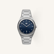 MVMT Odyssey Mens Watch of Silver Stainless Steel/Bracelet, 40mm, D-SH01-SSGR