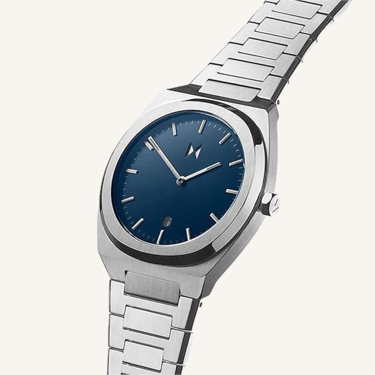 MVMT Odyssey Mens Watch of Silver Stainless Steel/Bracelet, 40mm, D-SH01-SSGR