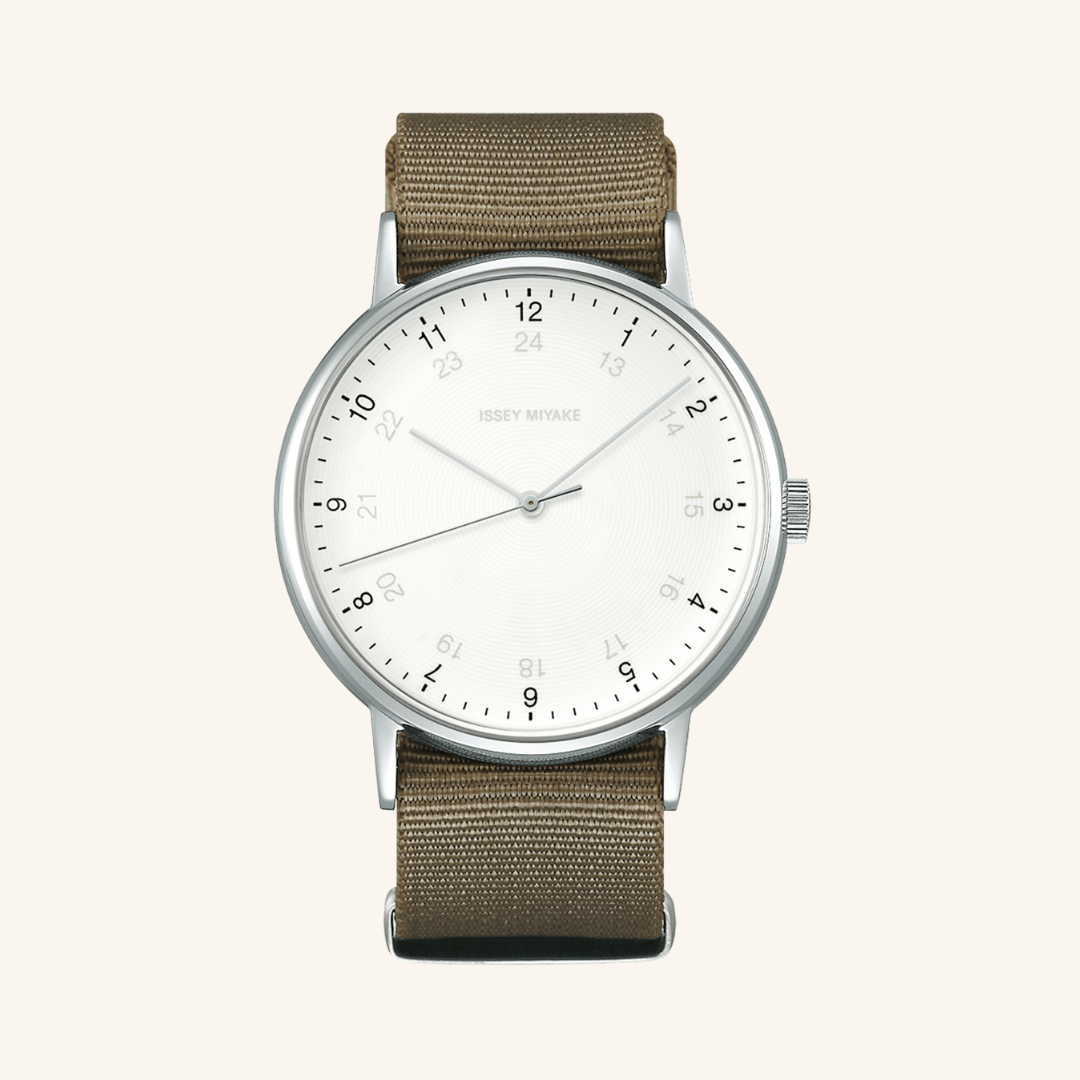 Issey Miyake Watch f White and Taupe NYAJ003Y