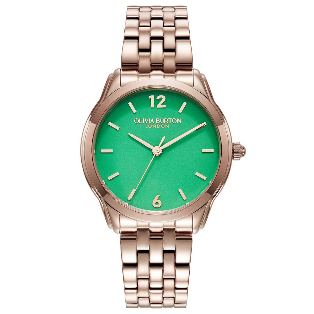 Olivia Burton Watch Celestial Green & Rose Gold-tone Stainless Steel 24000159
