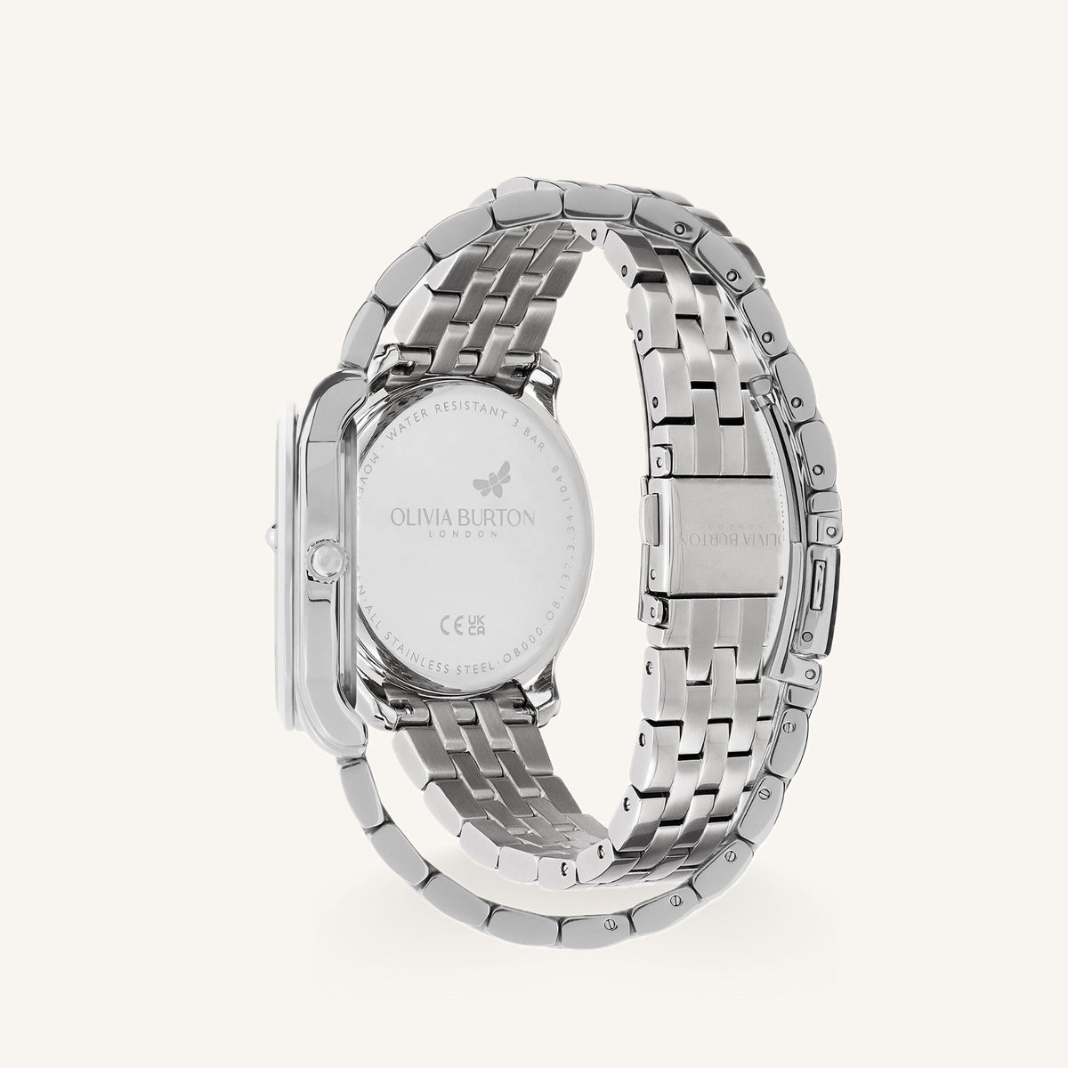Olivia Burton Celestial Starlight Ladies Watch of Silver Stainless Steel/Bracelet, 36mm, 24000047