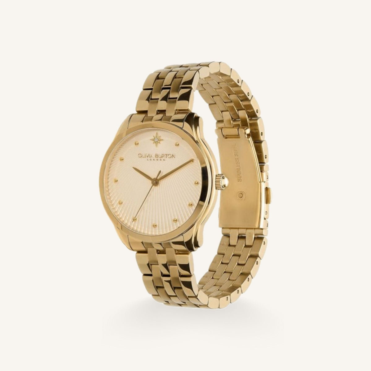 Olivia Burton Celestial Starlight Ladies Watch of Gold Stainless Steel/Bracelet, 36mm, 24000048