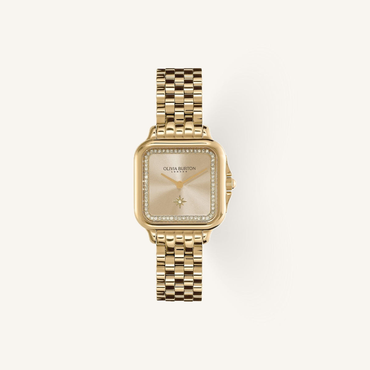 Olivia Burton Tea Party Ladies Watch of Rose Gold Stainless Steel/Mesh Bracelet, 30mm, 24000084