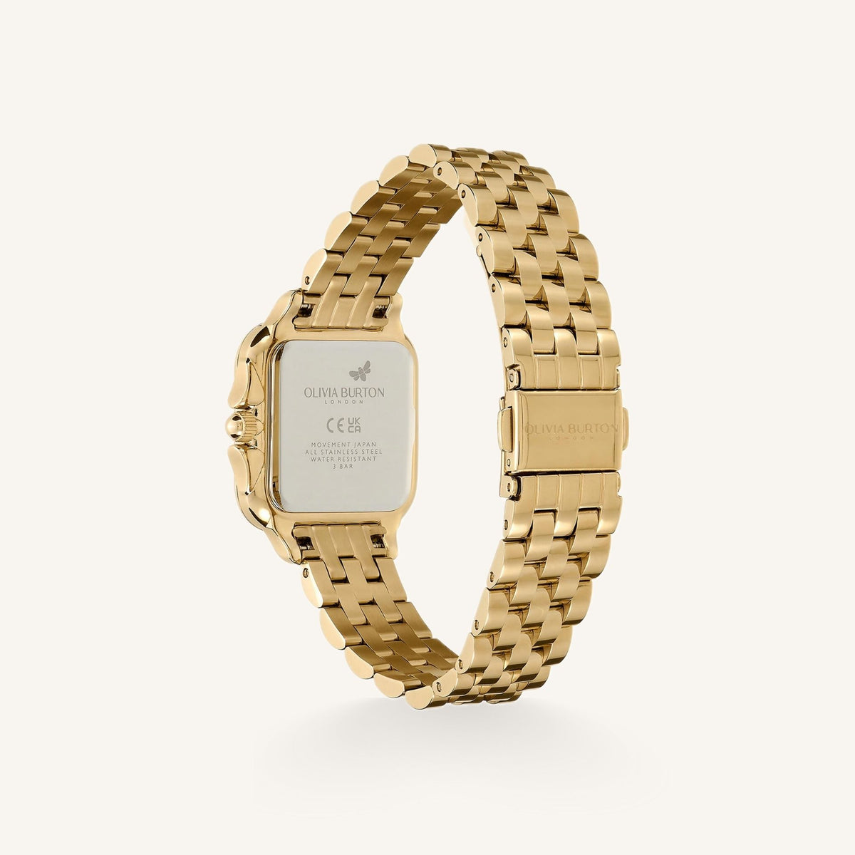 Olivia Burton Tea Party Ladies Watch of Rose Gold Stainless Steel/Mesh Bracelet, 30mm, 24000084