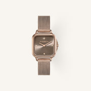 Olivia Burton Grosvenor Ladies Watch of Gold Stainless Steel/Mesh Bracelet, 28mm, 24000088