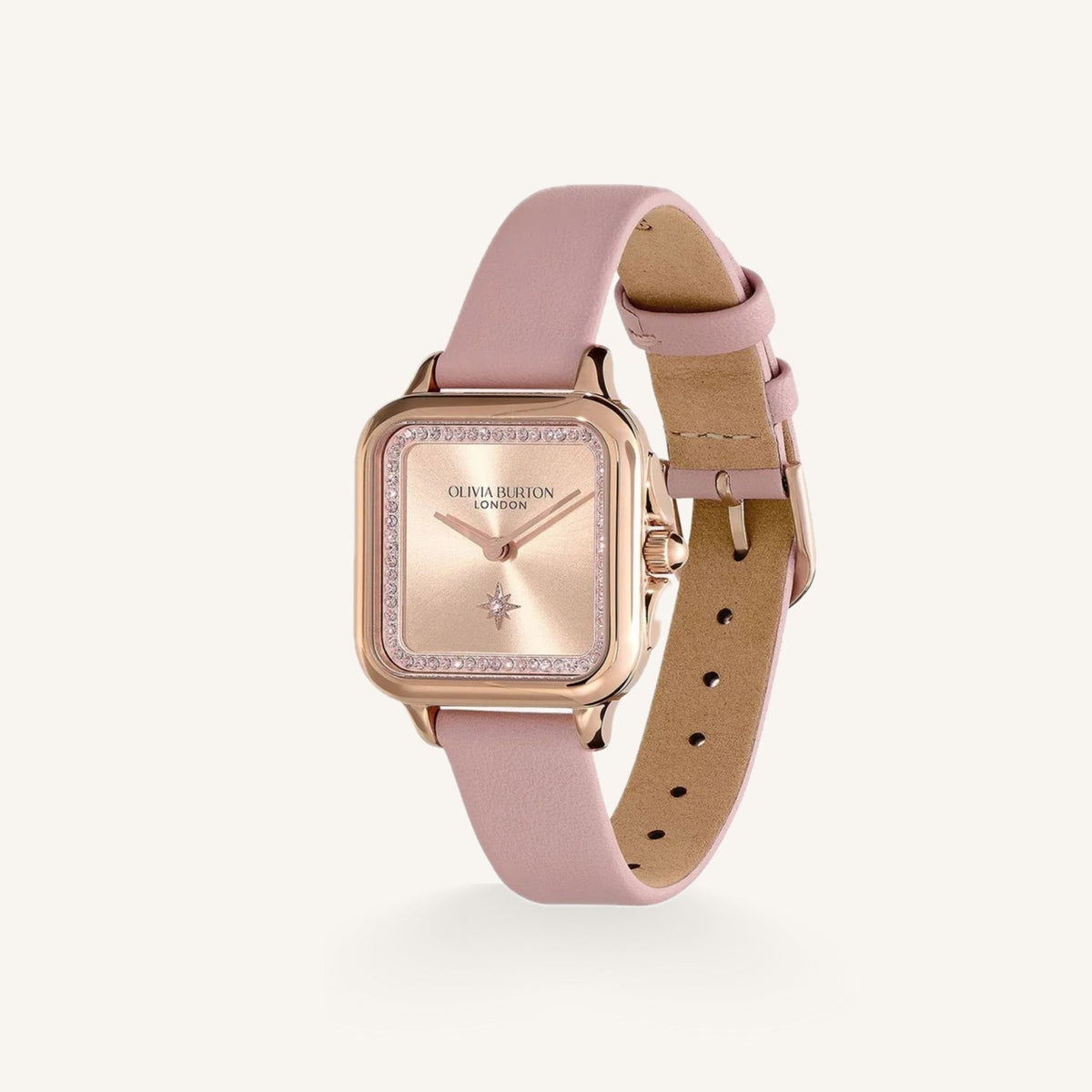 Olivia Burton Grosvenor Ladies Watch of Rose Gold Stainless Steel/Bracelet, 28mm, 24000122