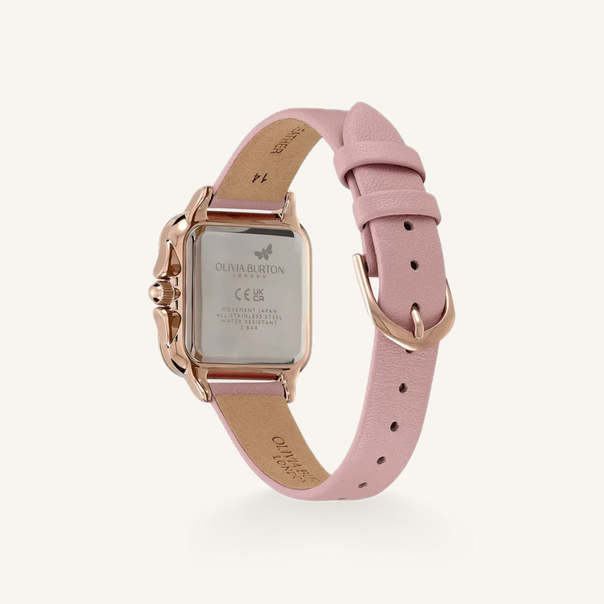 Olivia Burton Grosvenor Ladies Watch of Rose Gold Stainless Steel/Bracelet, 28mm, 24000122