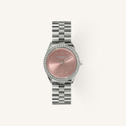 Olivia Burton Sports Luxe (Bejewelled) Ladies Watch of Silver Stainless Steel/Bracelet, 34mm, 24000134