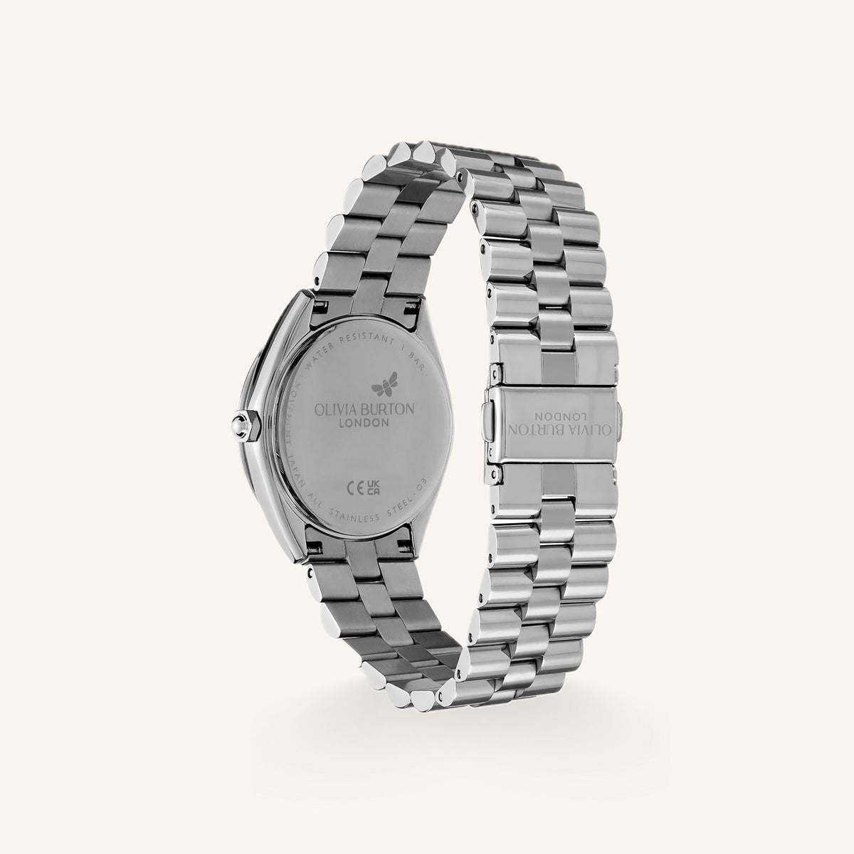 Olivia Burton Sports Luxe (Bejewelled) Ladies Watch of Silver Stainless Steel/Bracelet, 34mm, 24000134