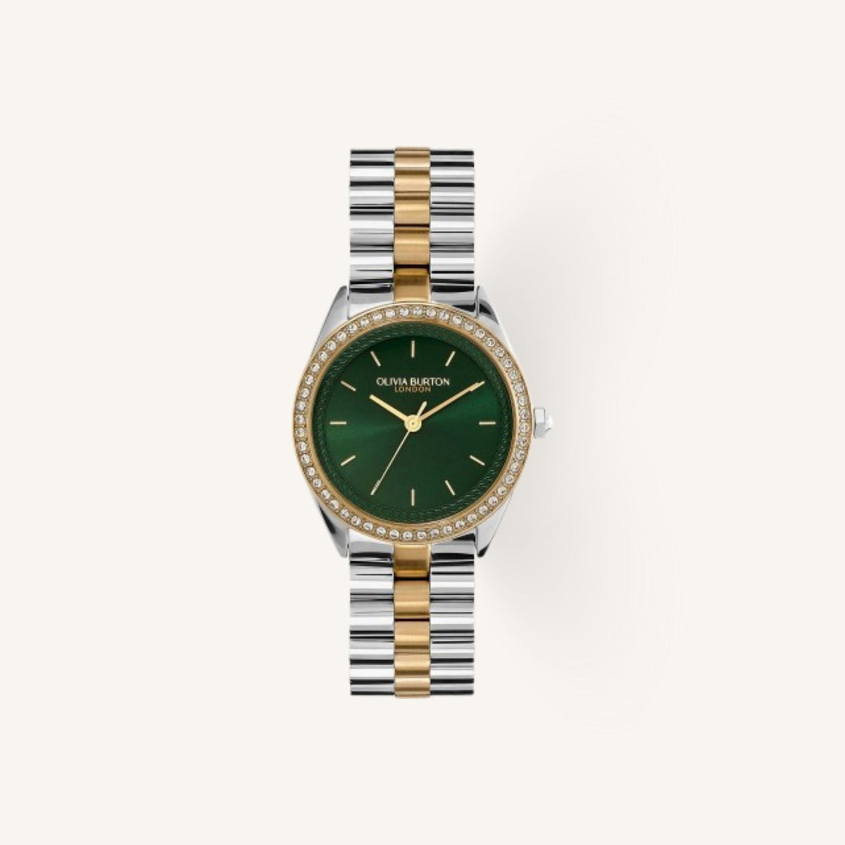 Olivia Burton Sports Luxe Ladies Watch of Two Tone Stainless Steel/Bracelet, 34mm, 24000137