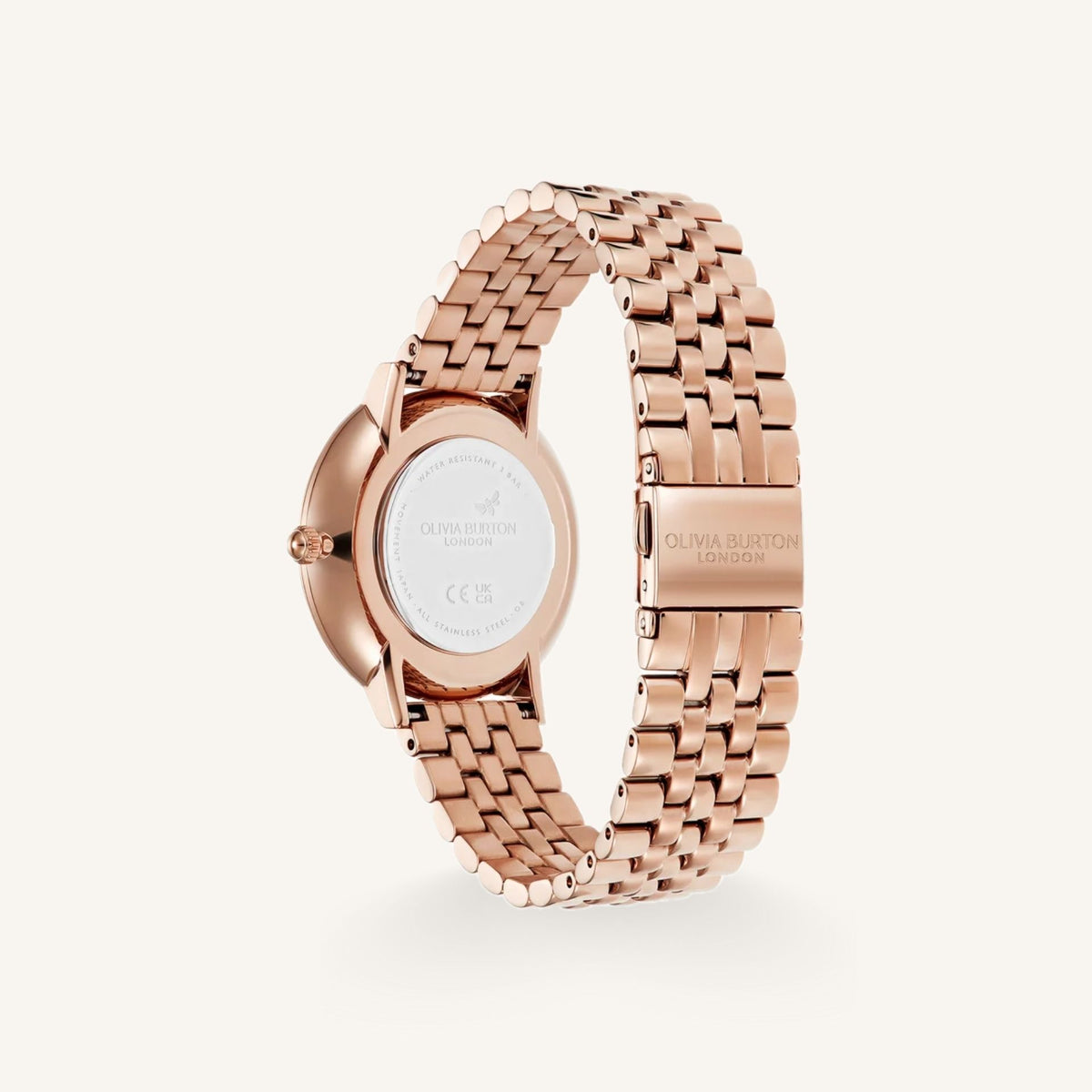 Olivia Burton Radiant Sun Ladies Watch of Rose Gold Stainless Steel/Bracelet, 35mm, 24000139