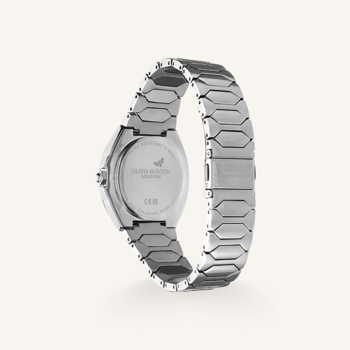 Olivia Burton Sports Luxe Lustre Ladies Watch of Silver Stainless Steel/Bracelet, 36mm, 24000149