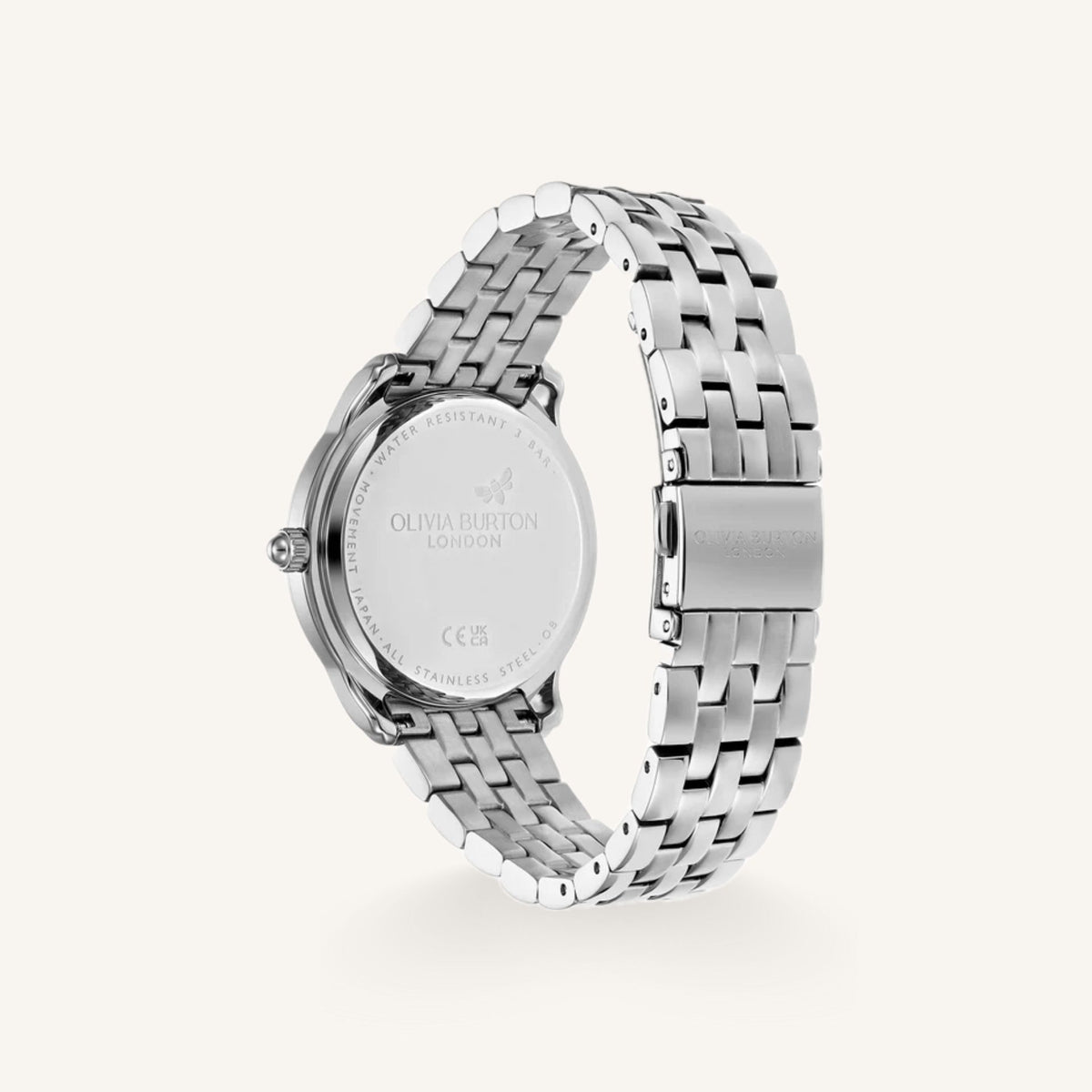 Olivia Burton Starlight Ladies Watch of Silver Stainless Steel/Bracelet, 36mm, 24000157
