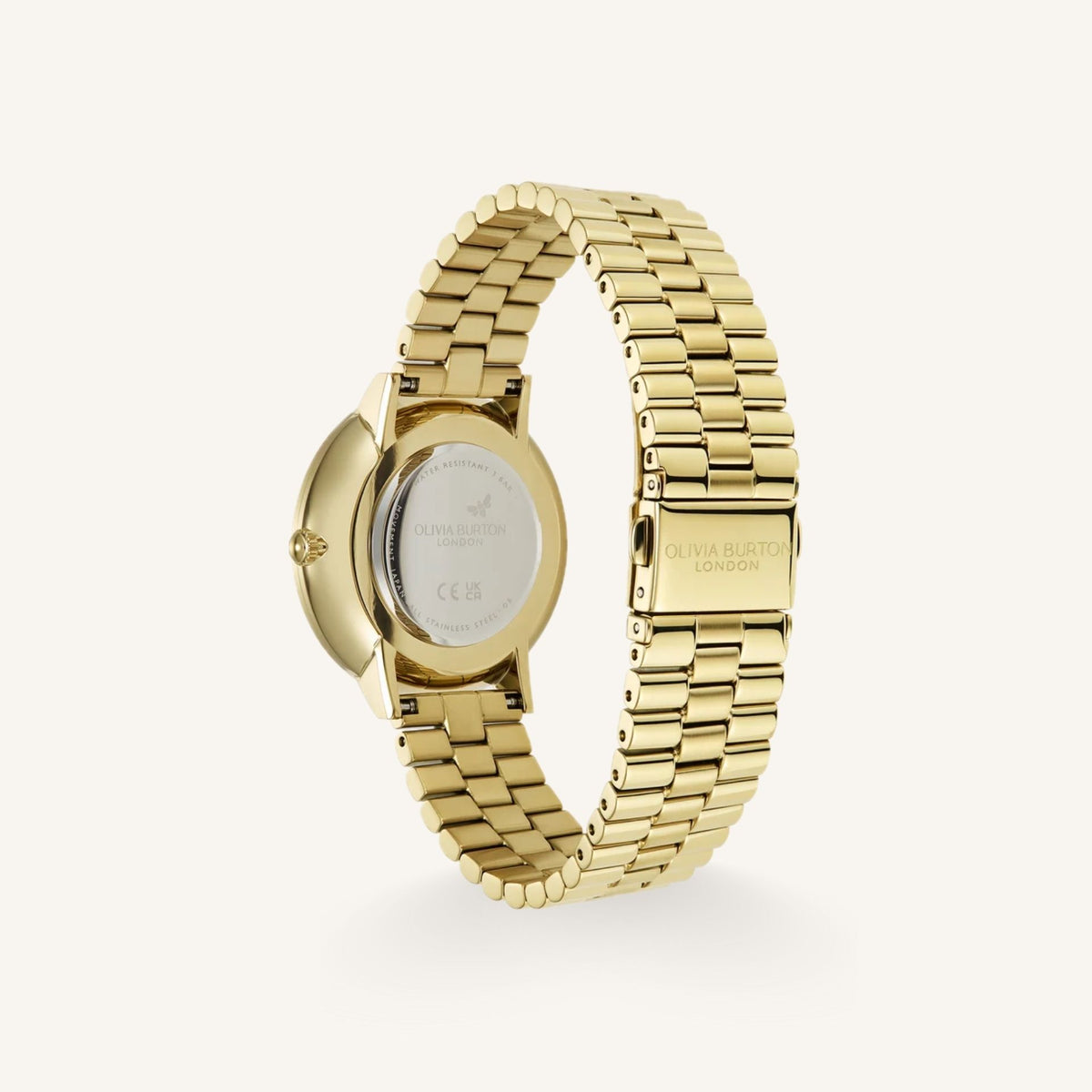 Olivia Burton Ice Burst Ladies Watch of Gold Stainless Steel/Bracelet, 35mm, 24000186
