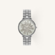 Olivia Burton Ice Burst Ladies Watch of Silver Stainless Steel/Bracelet, 35mm, 24000187