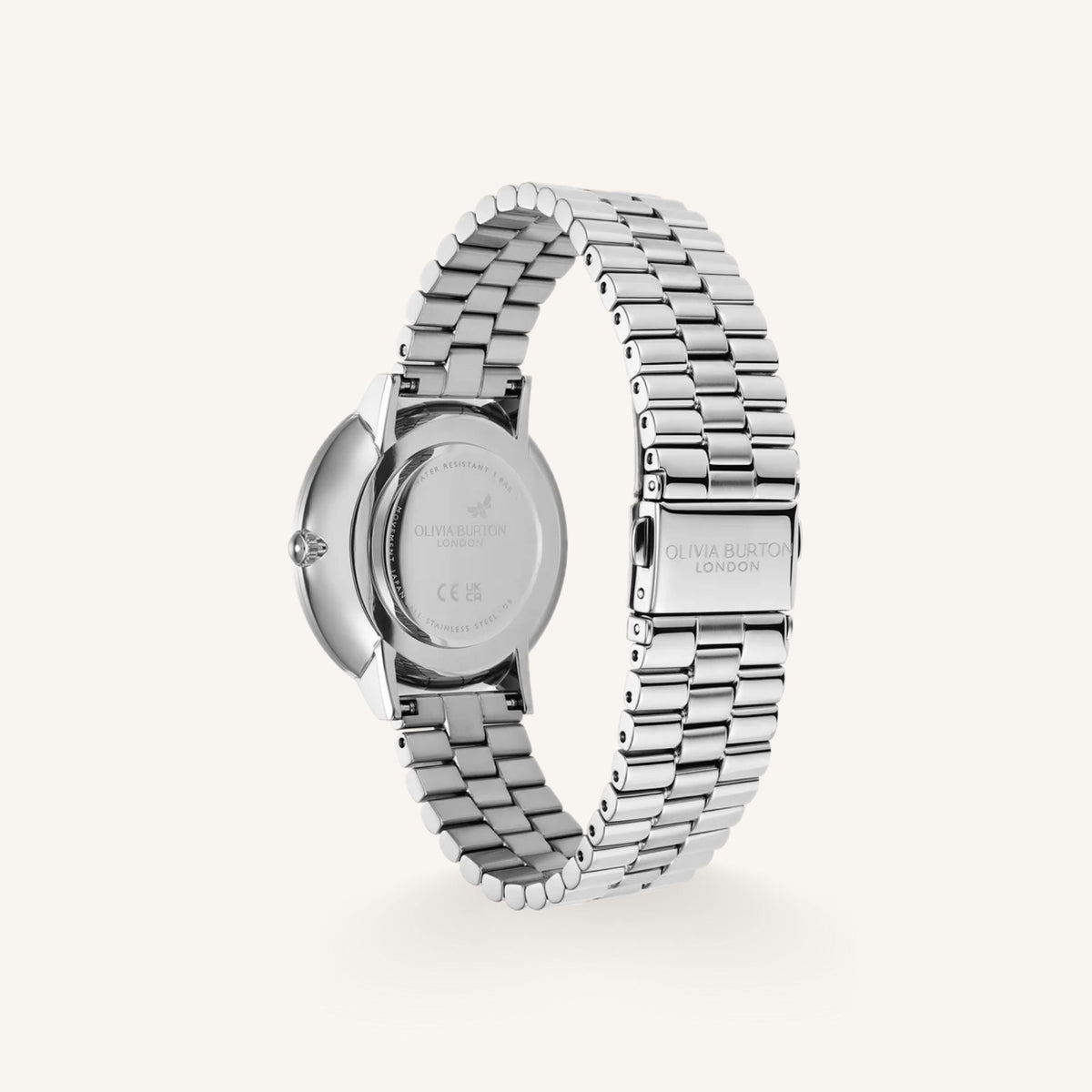 Olivia Burton Ice Burst Ladies Watch of Silver Stainless Steel/Bracelet, 35mm, 24000187