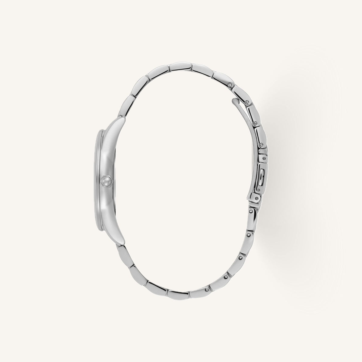 Olivia Burton Glowful Ladies Watch of Silver Stainless Steel/Bracelet, 34mm, 24000238