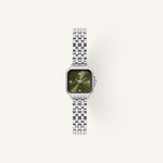Olivia Burton Mini Grosvenor (Classic) Small Ladies Watch of Silver Stainless Steel/Bracelet, 20mm, 24000255