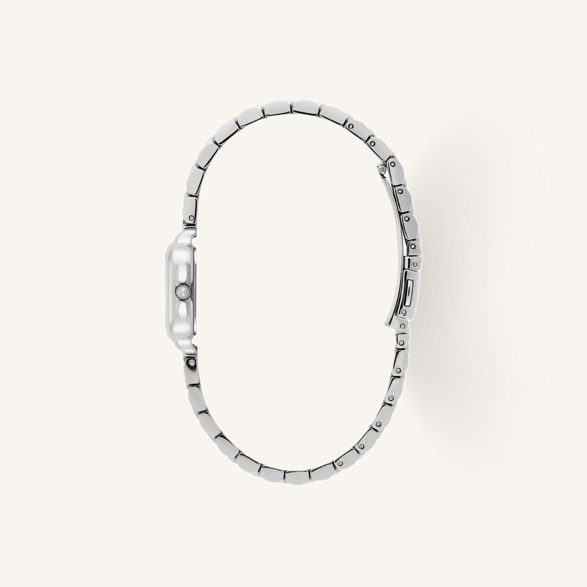 Olivia Burton Mini Grosvenor (Classic) Small Ladies Watch of Silver Stainless Steel/Bracelet, 20mm, 24000255