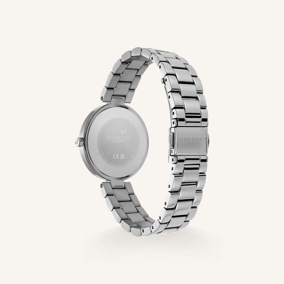 Olivia Burton Dimension T-Bar Ladies Watch of Silver Stainless Steel/Bracelet, 32mm, 24000259