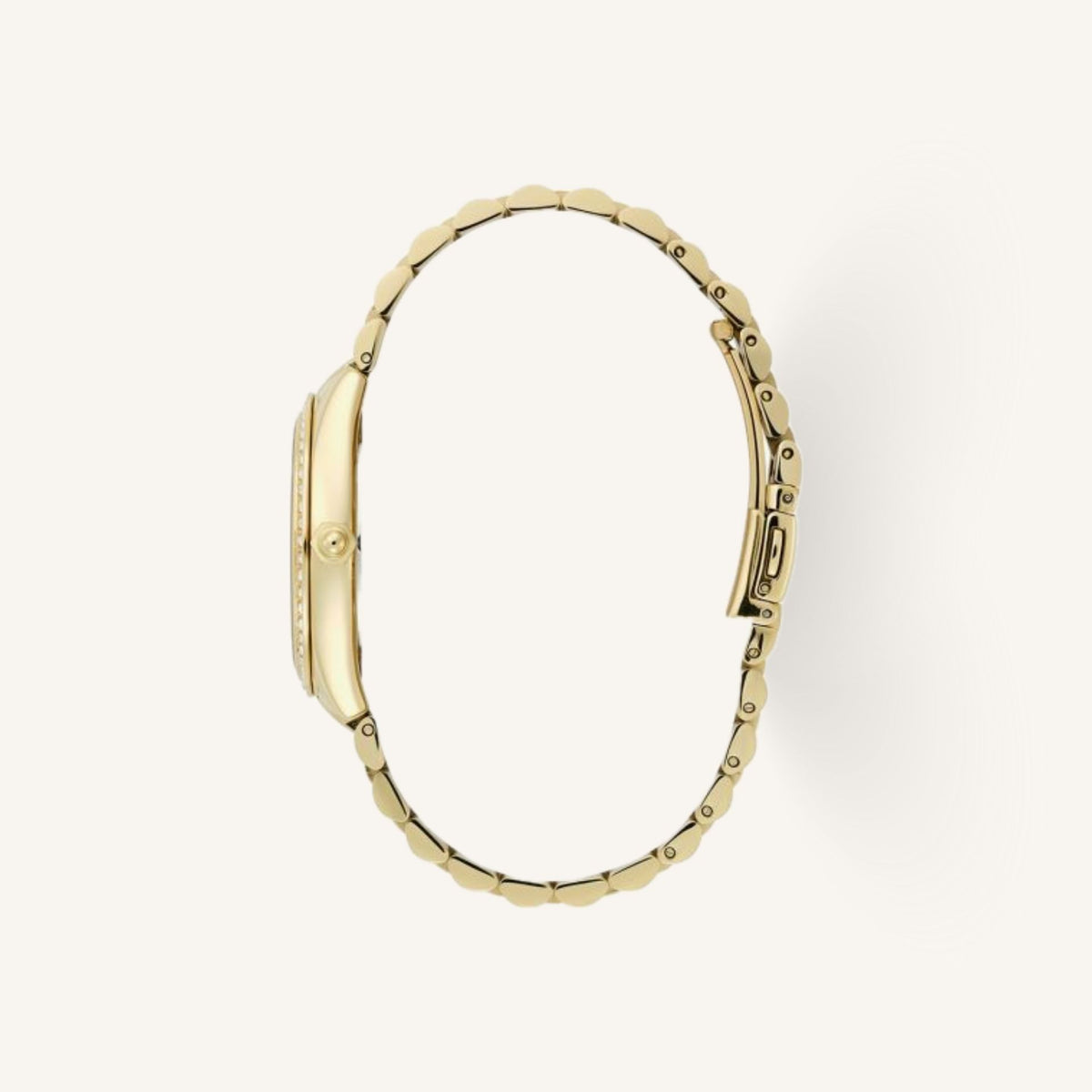 Olivia Burton Sports Luxe Bejewelled Ladies Watch of Gold Stainless Steel/Bracelet, 34mm, 24000272