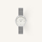Olivia Burton Signature Charing Ladies Watch of Silver Stainless Steel/Mesh Bracelet, 28.5mm, 24000286