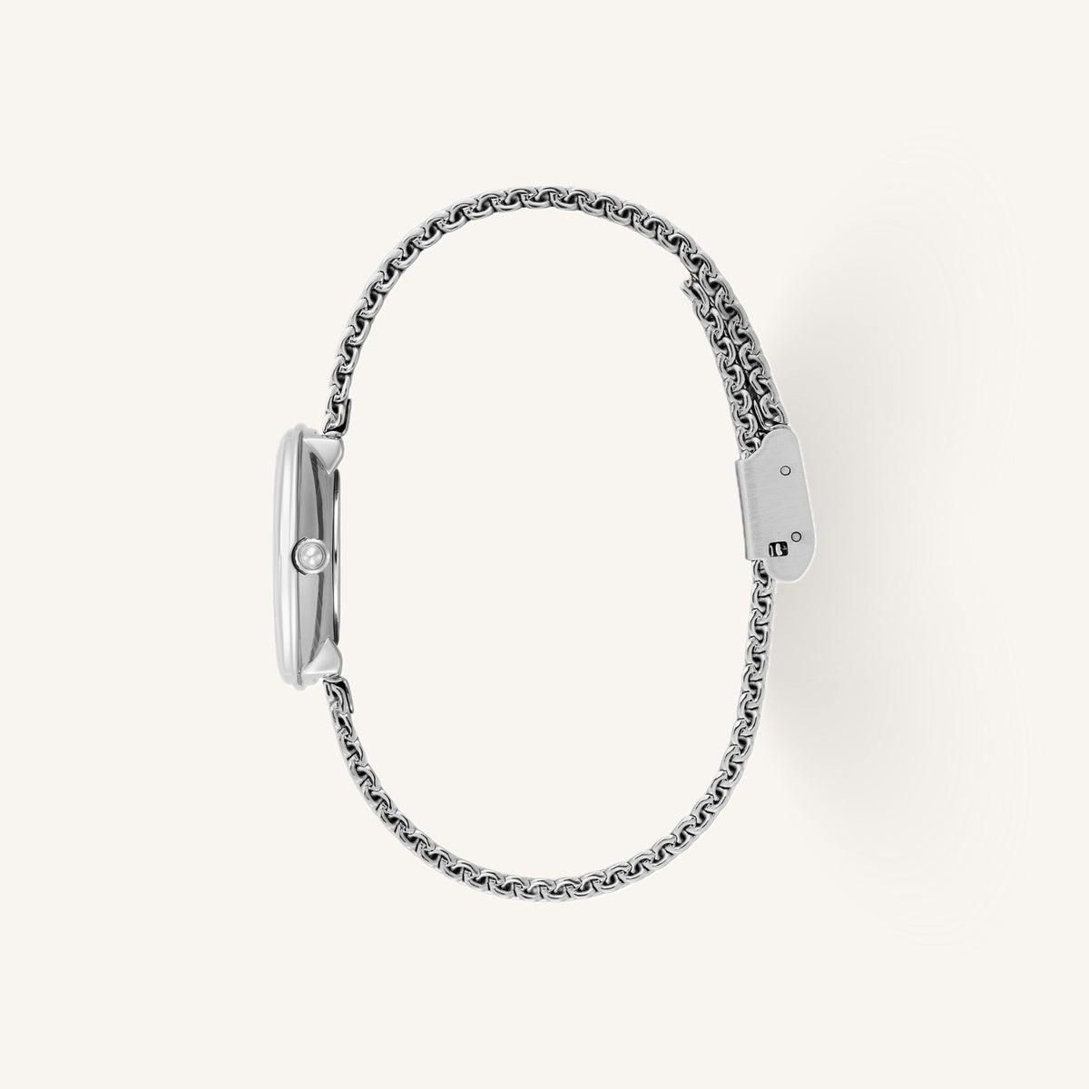 Olivia Burton Signature Charing Ladies Watch of Silver Stainless Steel/Mesh Bracelet, 28.5mm, 24000286