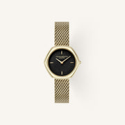 Olivia Burton Signature Small Ladies Watch of Gold Stainless Steel/Mesh Bracelet, 28.5mm, 24000287
