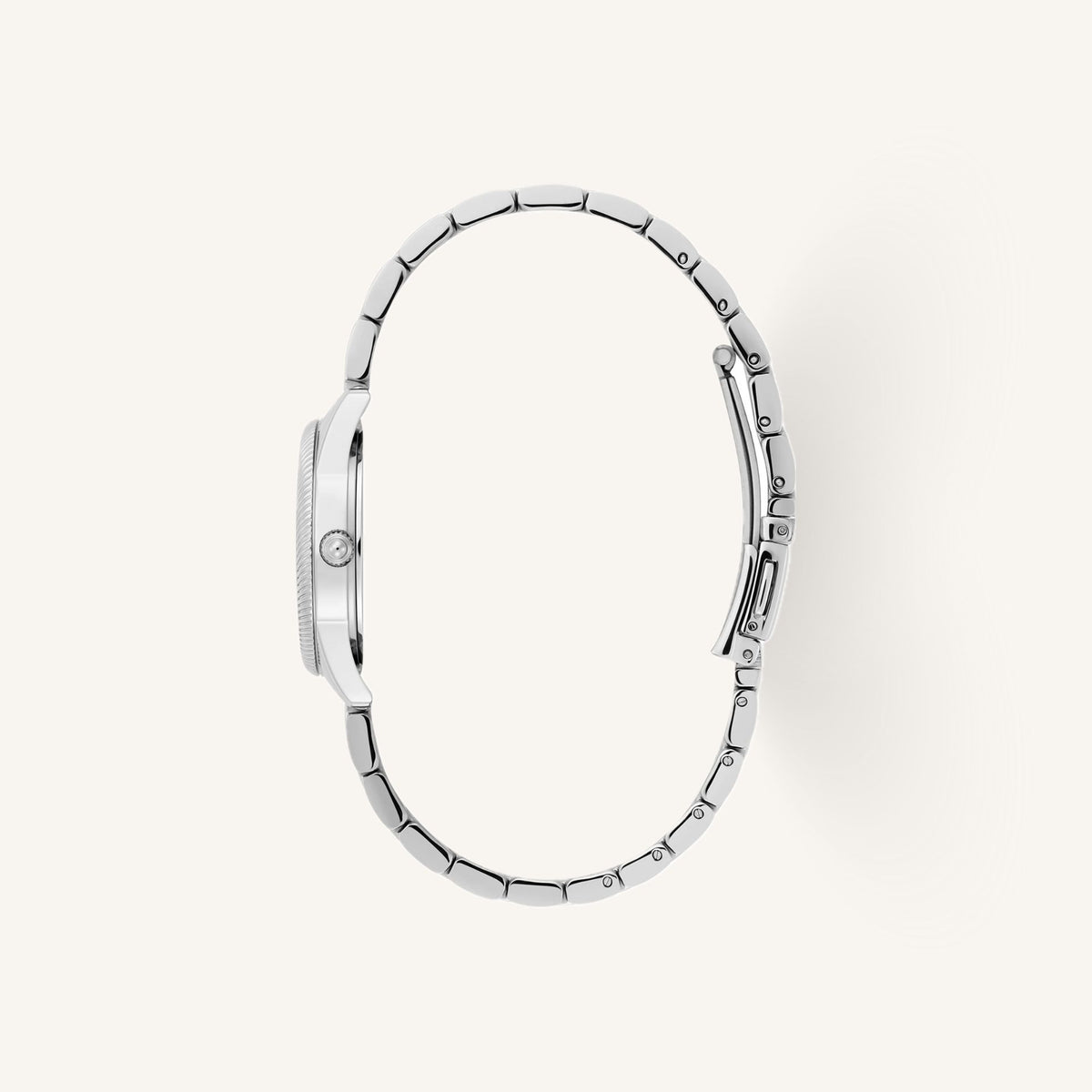 Olivia Burton Sports Luxe Small Ladies Watch of Silver Stainless Steel/Bracelet, 28mm, 24000289