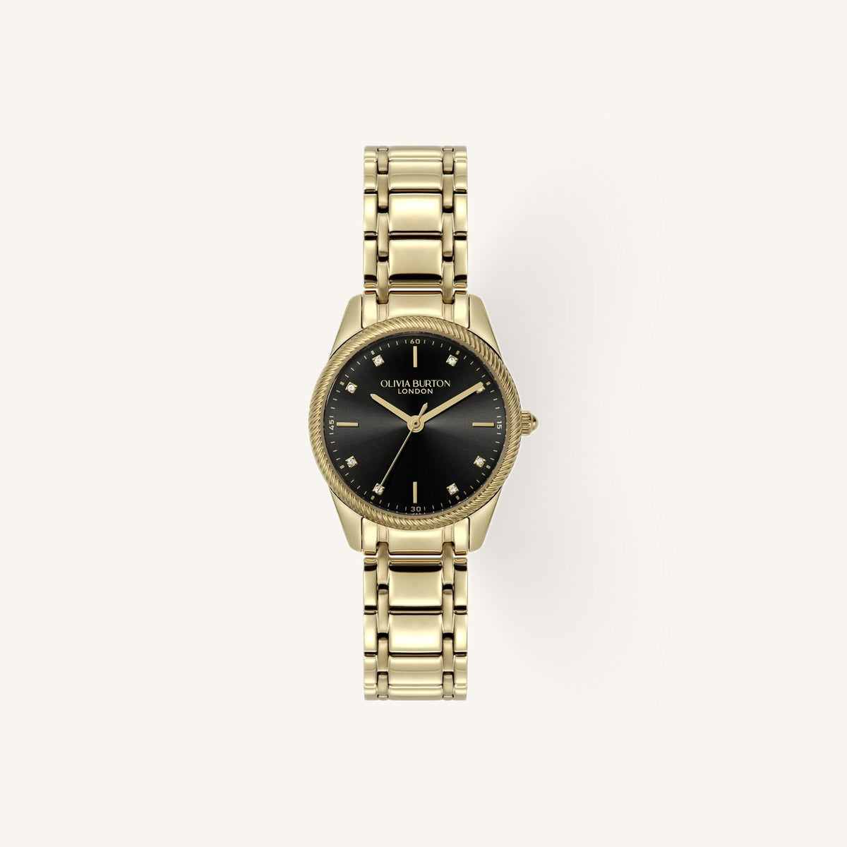 Olivia Burton Sports Luxe Small Ladies Watch of Gold Stainless Steel/Bracelet, 28mm, 24000290