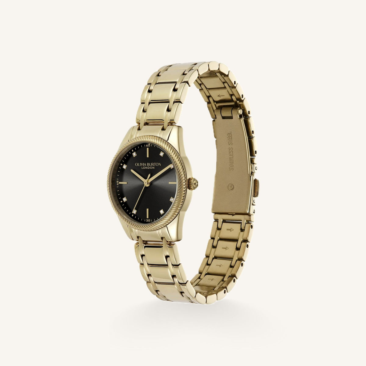 Olivia Burton Sports Luxe Small Ladies Watch of Gold Stainless Steel/Bracelet, 28mm, 24000290
