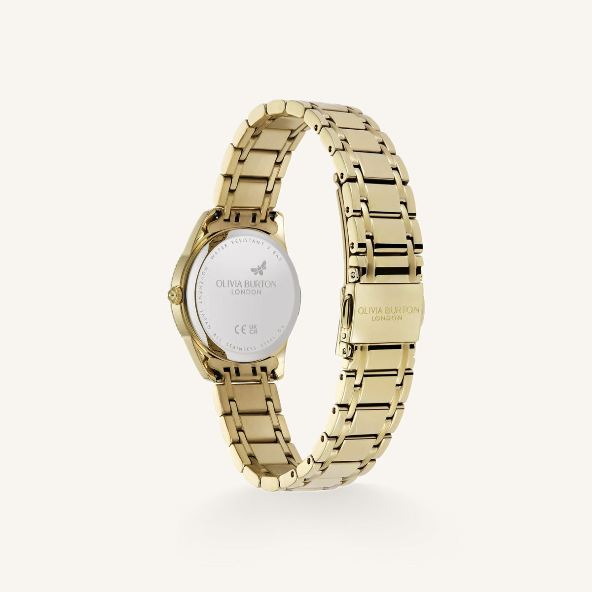 Olivia Burton Sports Luxe Small Ladies Watch of Gold Stainless Steel/Bracelet, 28mm, 24000290